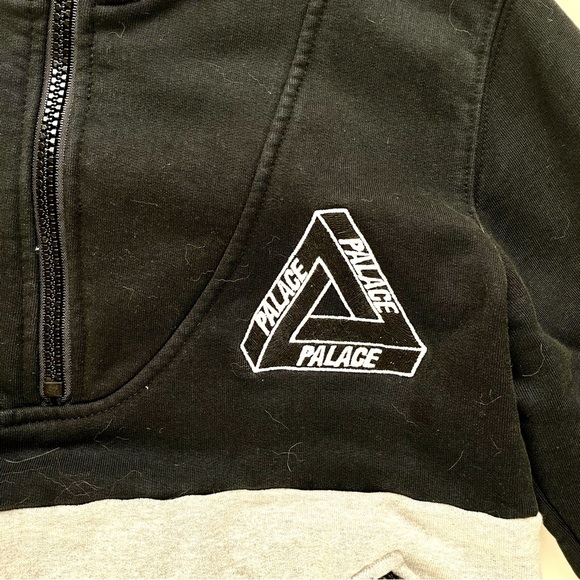 PALACE black and Gray Zip-Up Sweater - Picture 2 of 5